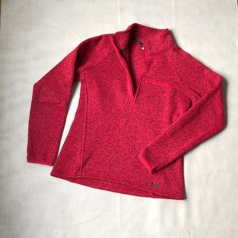Pink Under Armour Quarter-Zip Pullover